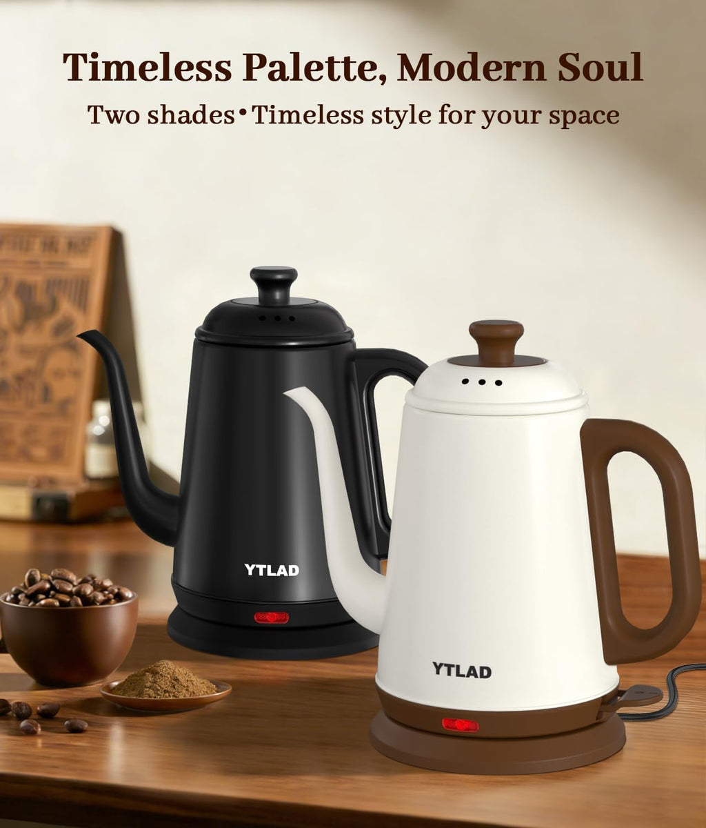 Gooseneck Electric Kettle — 1000W Rapid Boiling