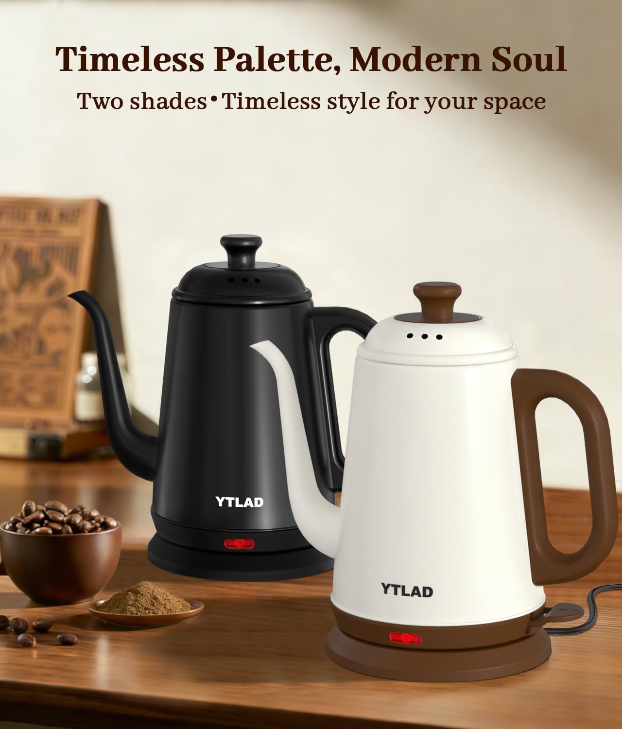Gooseneck Electric Kettle — 1000W Rapid Boiling