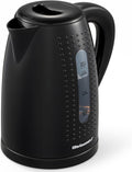 1.7L Electric Kettle — BPA-free, rapid boiling, automatic shut-off, boil-dry protection.