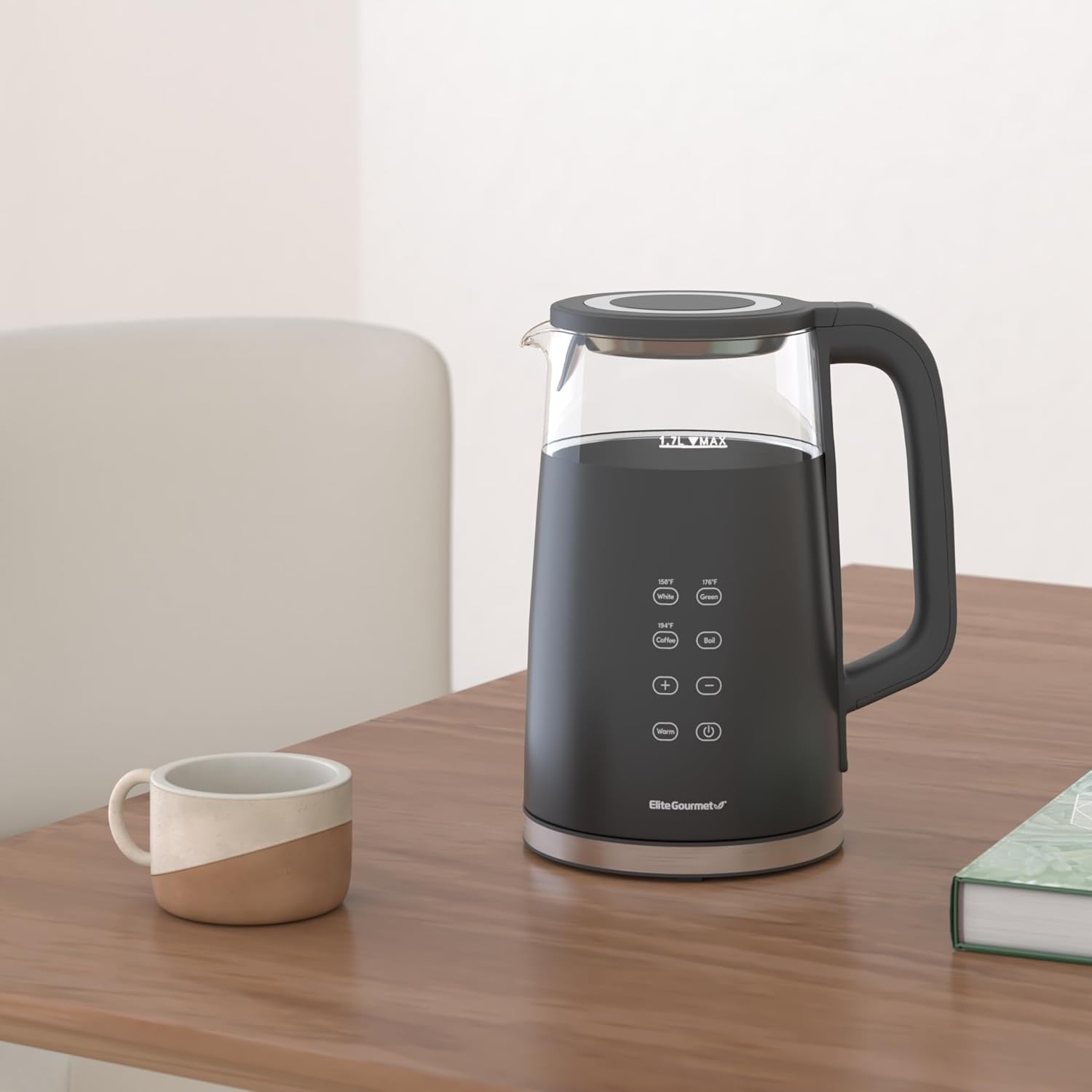 Double-Layer Anti-Scald Electric Kettle — High-Borosilicate Glass Body
