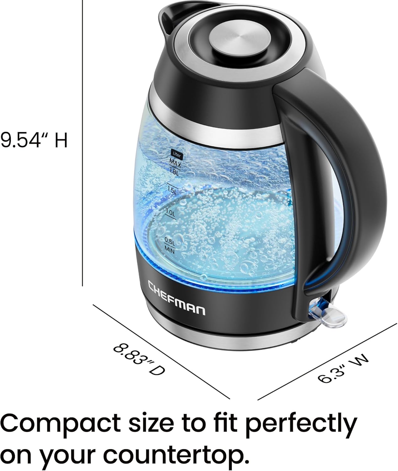 Electric Kettle (1.8L, 1500W)