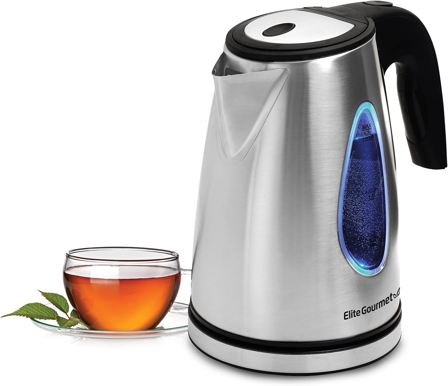 1.7L Electric Kettle — BPA-free, rapid boiling, automatic shut-off, boil-dry protection.