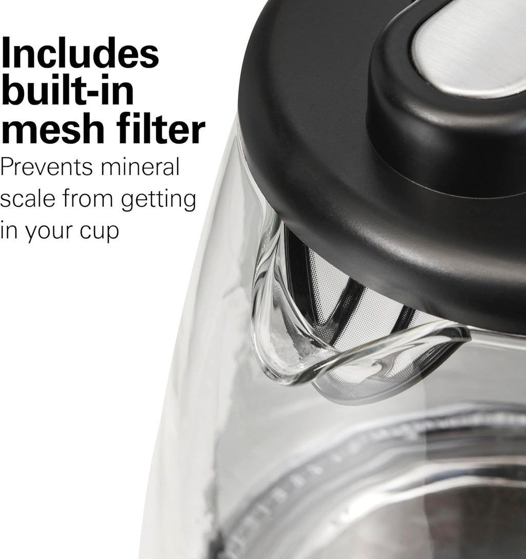 1.7L Electric Kettle — Water Kettle/Heater with LED Indicator and Built-in Filter
