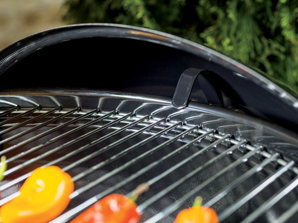 22-Inch Black Charcoal Grill—Outdoor BBQ Grill with Built-in Thermometer and Heat Control Vents