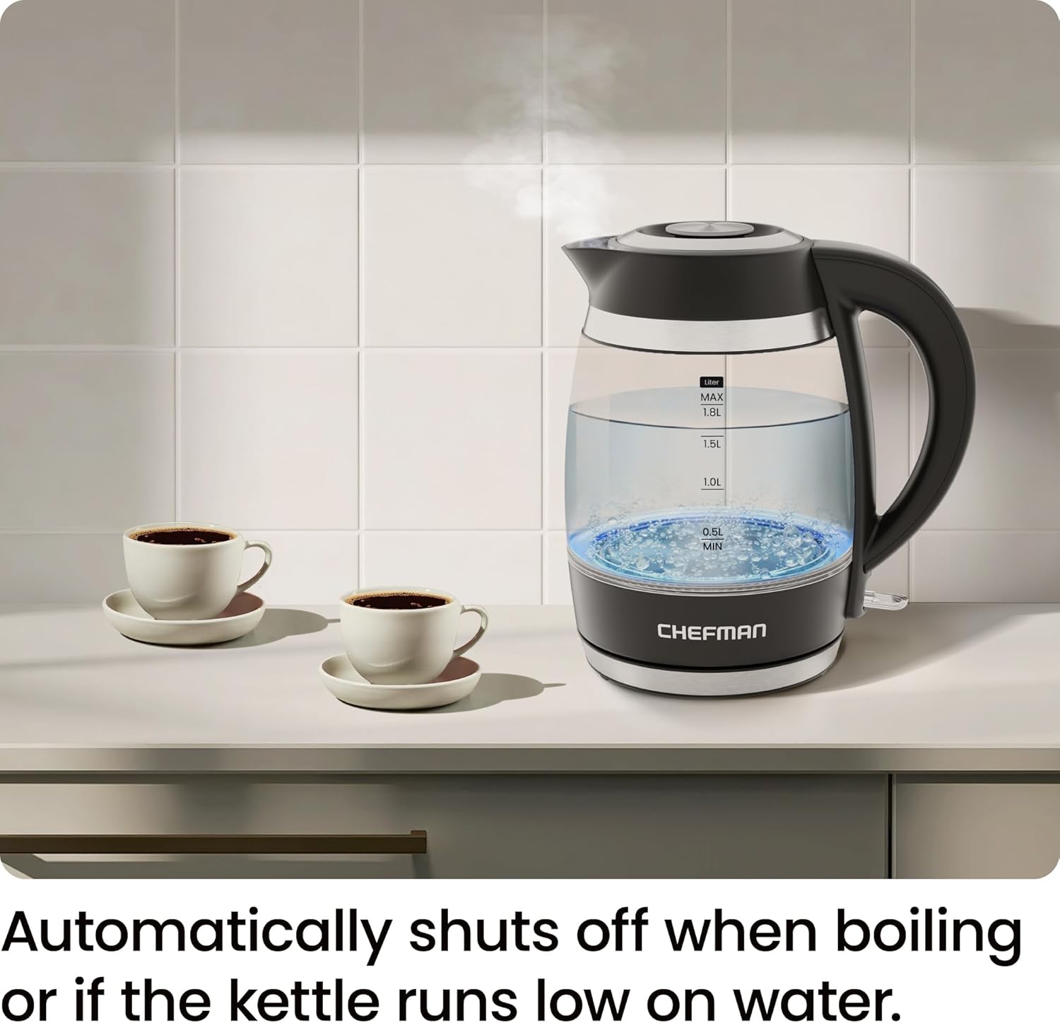 Electric Kettle (1.8L, 1500W)