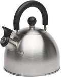 Stovetop Whistling Kettle — Features a rapid-boil whistling spout and a heat-resistant folding handle.