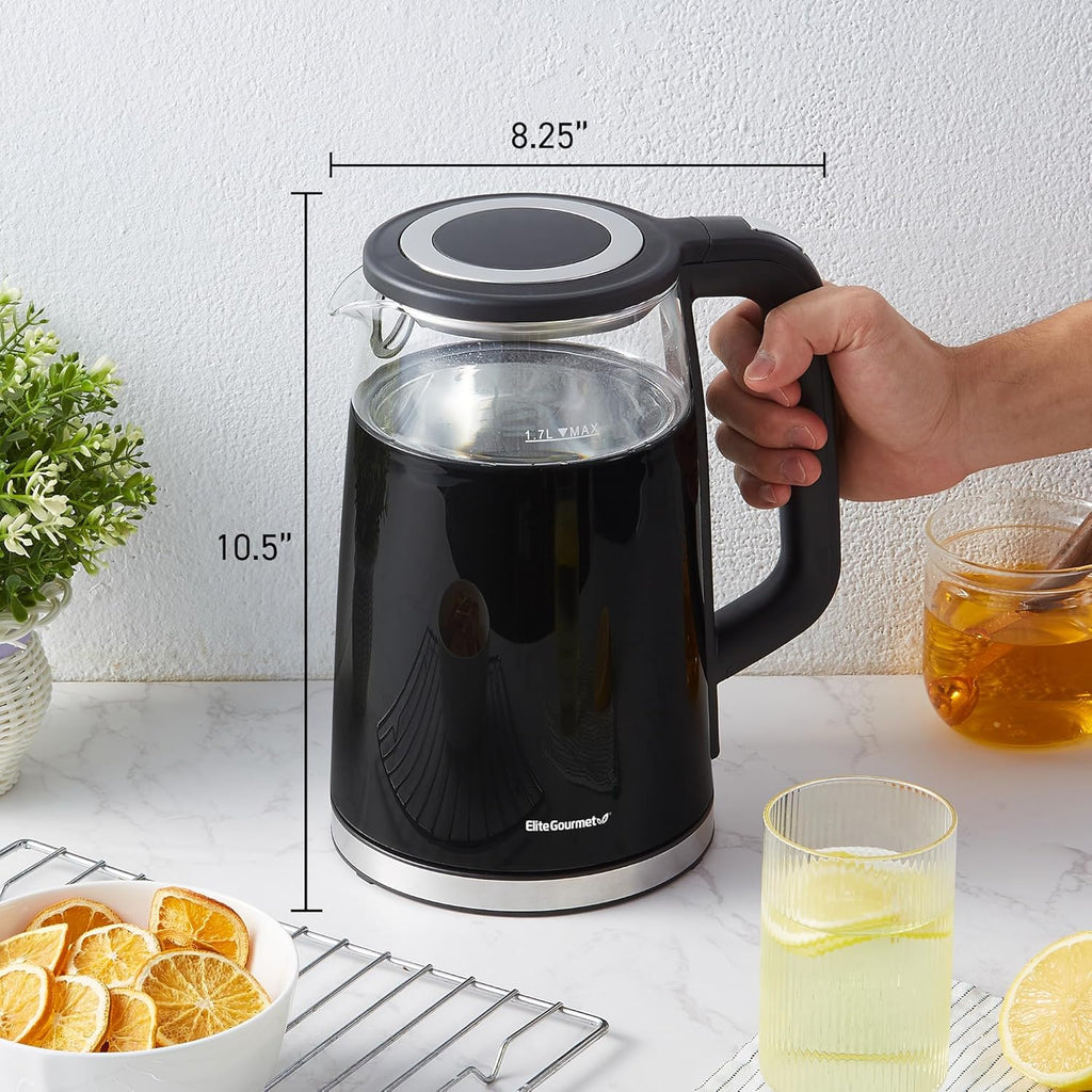 Double-Layer Anti-Scald Electric Kettle — High-Borosilicate Glass Body